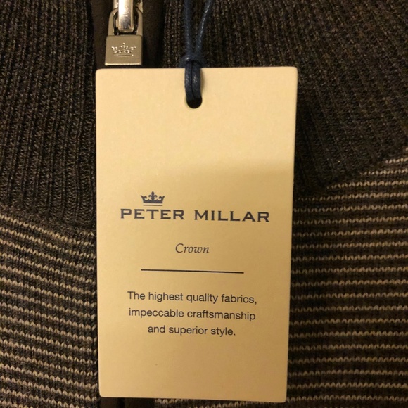 NWT Peter Millar 100% Merino Wool Quarter Zip - Picture 5 of 7